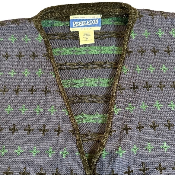 Vintage Pendleton Granny Chic Sweater Vest Womens Size 2XL - Picture 2 of 6